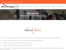 Tablet Screenshot of betatech.in
